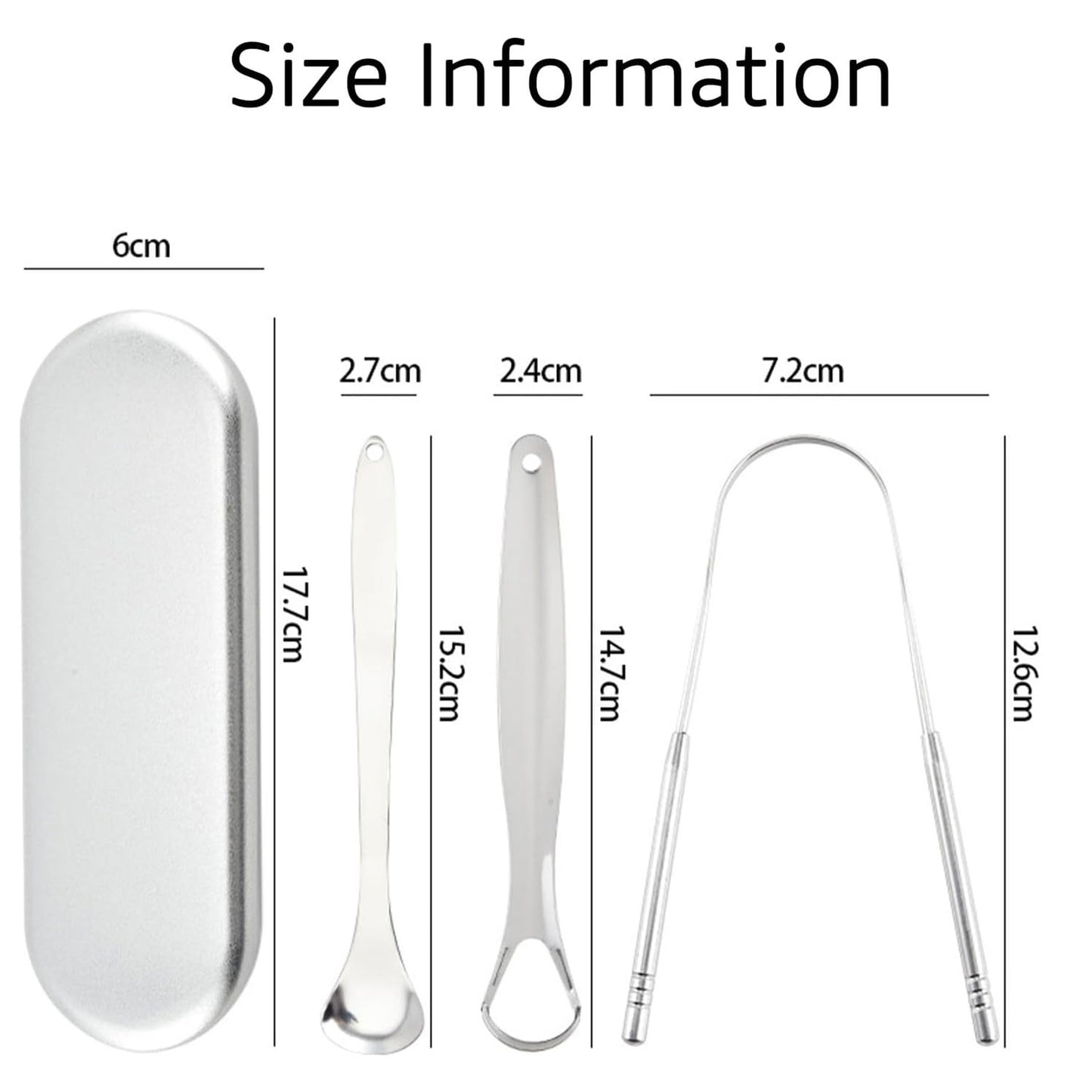 Grattoir à langue en métal Premium, 1 pièce/3 pièces, nettoyeur pour adultes et enfants, grattoirs à langue portables en acier inoxydable, brosses pour enlever   4.7   611 Avis   ౹   + 5 000 vendus