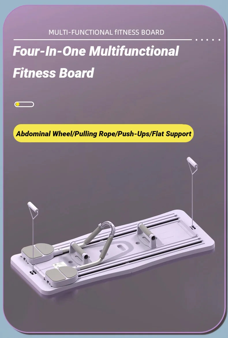 Multifunctional Fitness Board Abdominal Push Up Plate Pilates Ab Core Workout Equipment Trainer Muscle Curling For Home