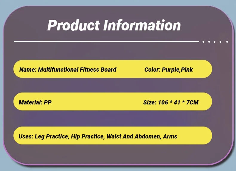 Multifunctional Fitness Board Abdominal Push Up Plate Pilates Ab Core Workout Equipment Trainer Muscle Curling For Home