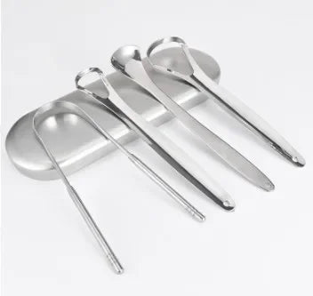 Grattoir à langue en métal Premium, 1 pièce/3 pièces, nettoyeur pour adultes et enfants, grattoirs à langue portables en acier inoxydable, brosses pour enlever   4.7   611 Avis   ౹   + 5 000 vendus
